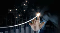 Businessman plan growth