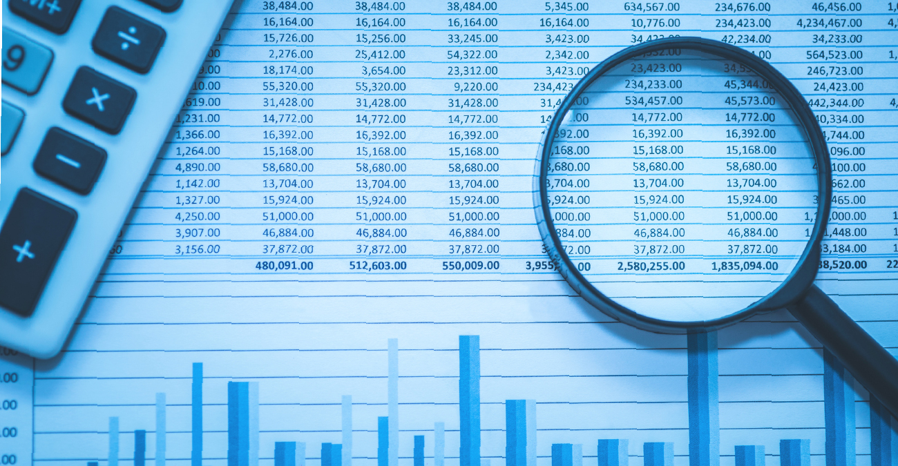 Spreadsheet bank accounts