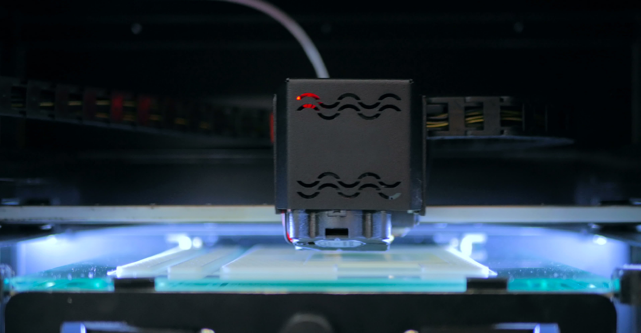 3D printer during work