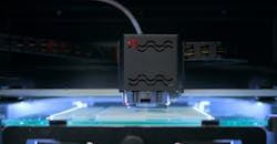 3D printer during work 3D printer during work