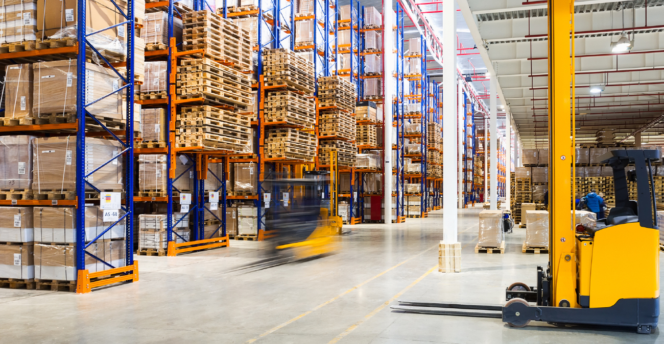 Modern warehouse interior