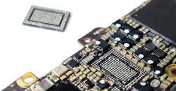 Smartphone logic board removed power IC Smartphone logic board removed power IC