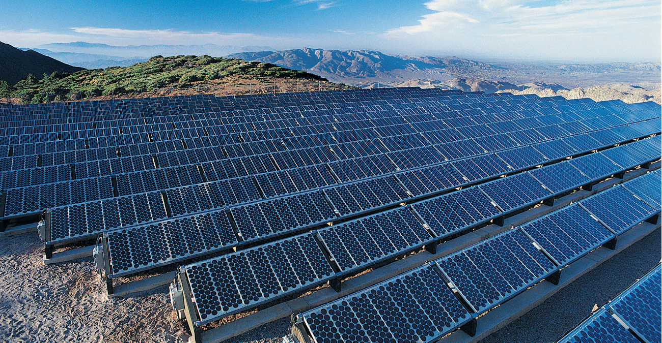Solar Power Panels, Mt. Laguna, California, USA