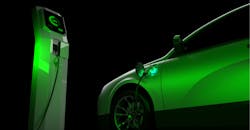 Charging of electric car. Charging of electric car.