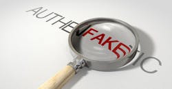 Counterfeit Authentic Magnified Counterfeit Authentic Magnified