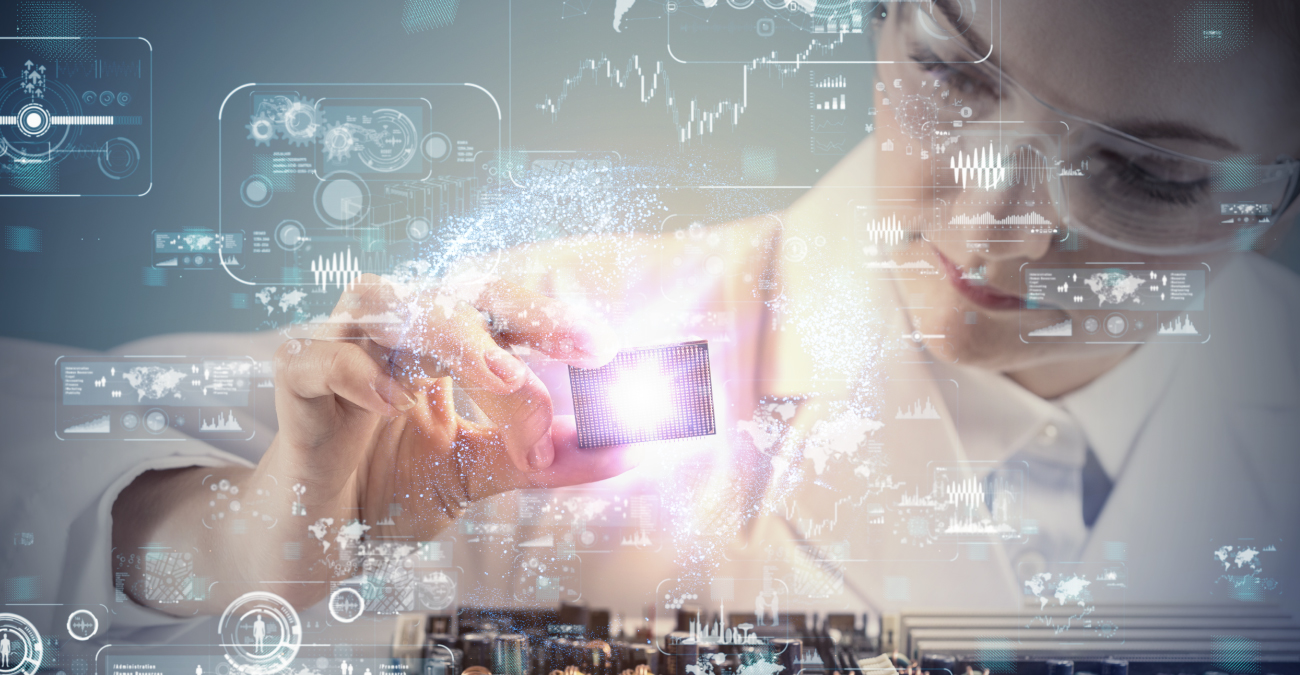 Electronic technology concept.