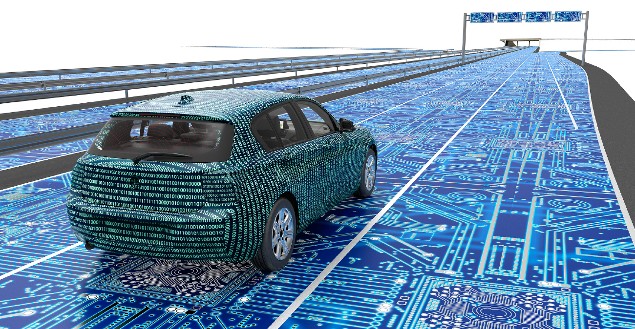 electronic computer car