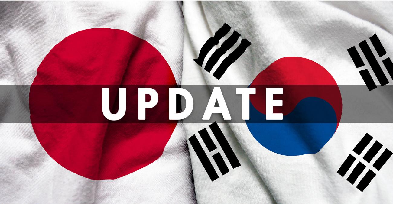 Japan South korea Update