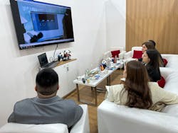 Clients watching a video about Ample’s Quality Control & Assurance System Clients watching a video about Ample’s Quality Control & Assurance System